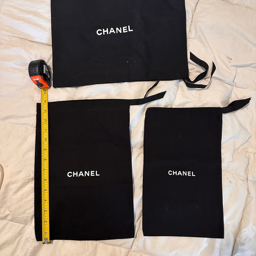 Chanel Black Dust Bags Set